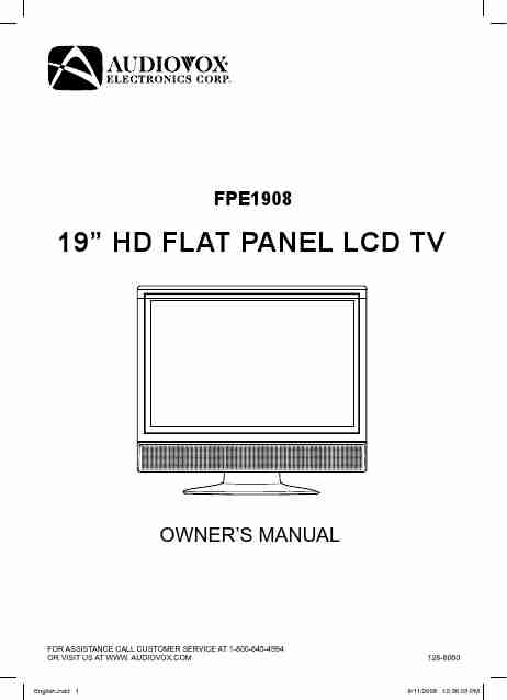 Audiovox Flat Panel Television FPE1908-page_pdf